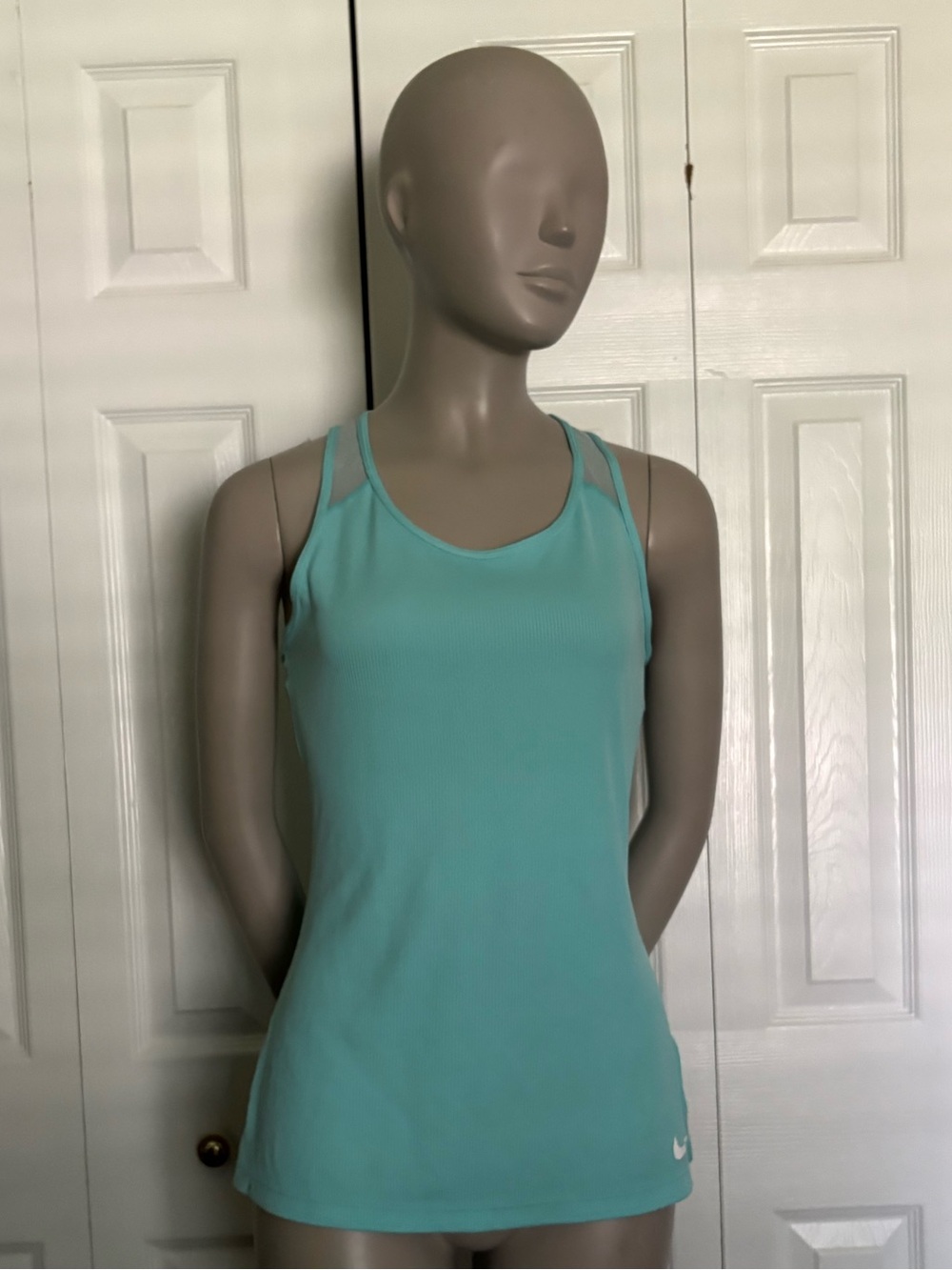 Nike Aqua Racerback Tank Top - Seafoam Blue